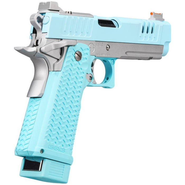 G&G STP 45 Pro Macaron Blue Gas Blow Back Pistol - Image 5
