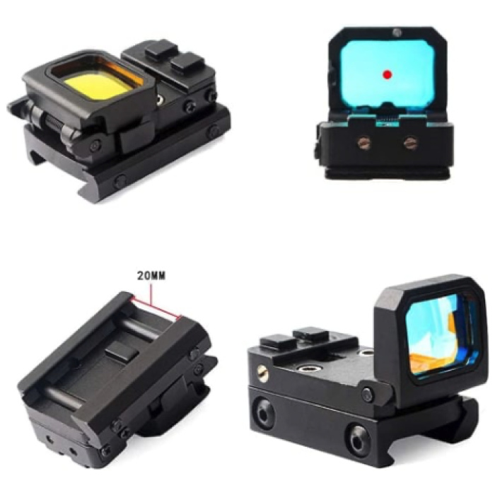 HD301 TACTICAL FLIP-UP RED DOT REFLEX SIGHT WITH 3 MOA DOT – RMR MOUNT & 20MM RAIL COMPATIBLE - Image 2
