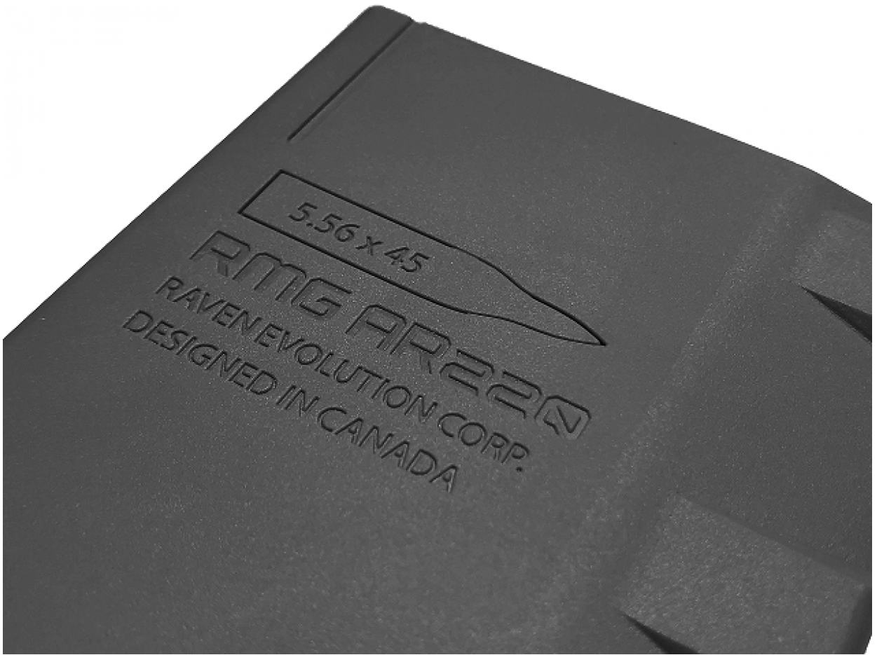 Raven Evolution RMG AR220 extra capacity silent midcap magazine - Black - Image 2