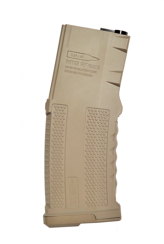 Raven Evolution RMG AR220 extra capacity silent midcap magazine - Dark Earth