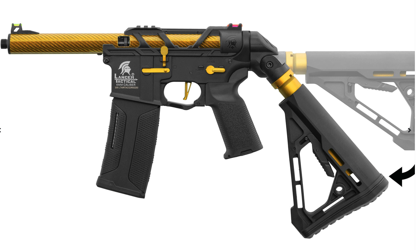 Lancer Tactical x Airtac Gen 3 LT AEG - Gold - Image 2