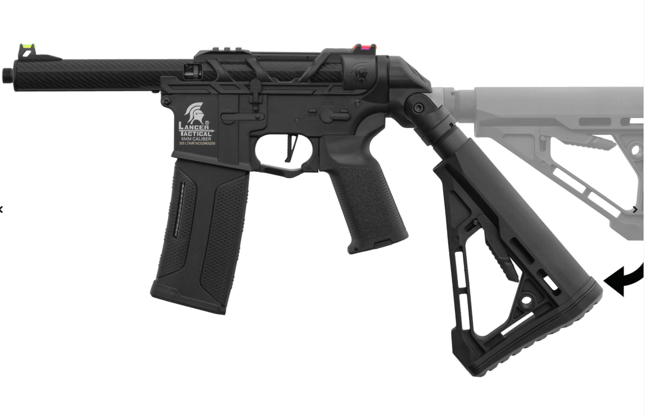 Lancer Tactical x Airtac Gen 3 LT AEG - Black - Image 4