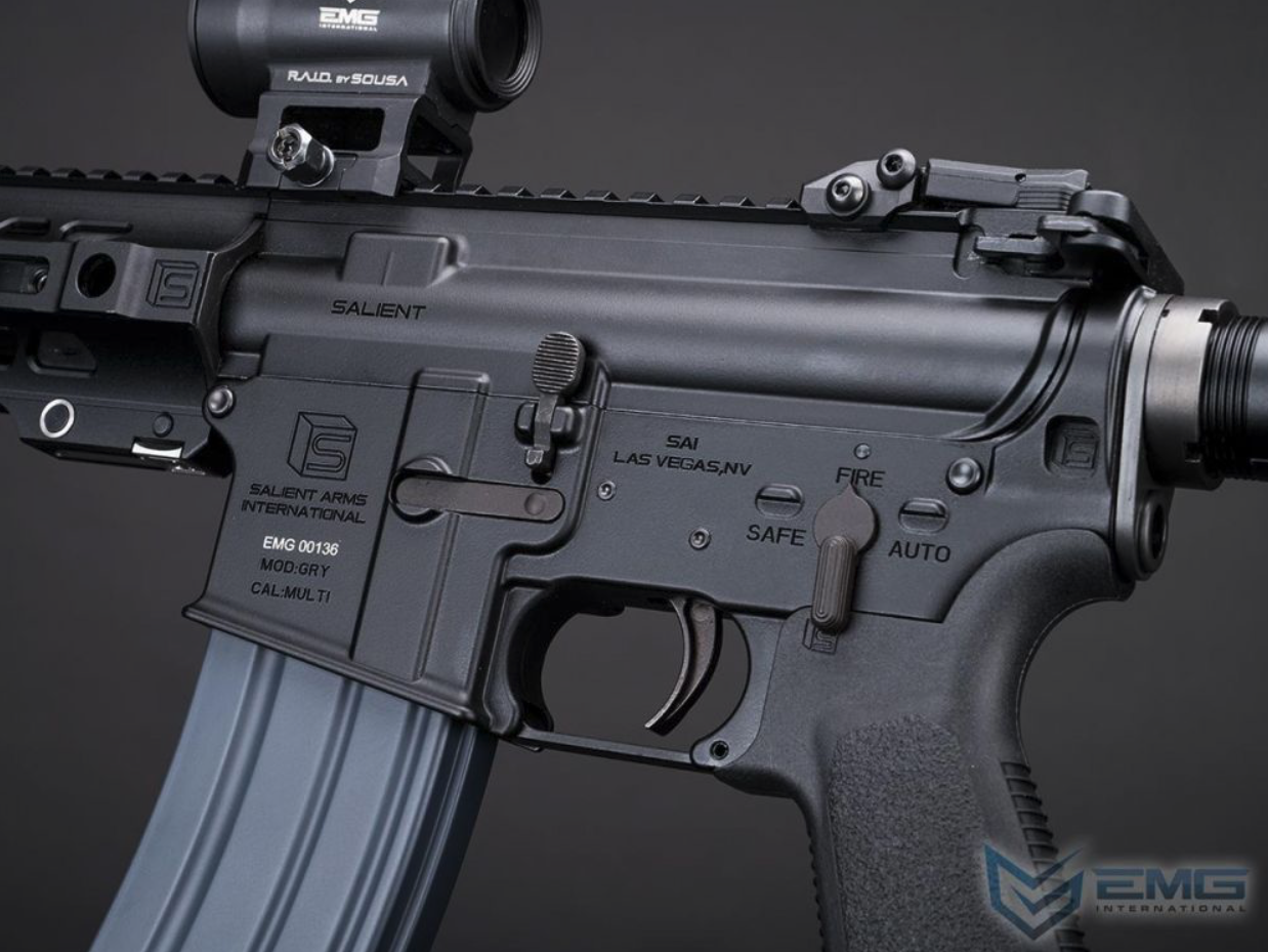 SAI GRY 10.5 Lightning Series Gas Blowback Rifles (EMG/Cyma - MWS - SAI.1702-LS BK - Black) - Image 4