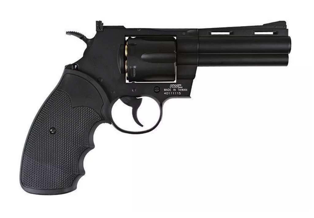 KWC Python .357 4.0" Co2 Revolver (Full Metal - Black - AAKCCD671AZB) - Image 2