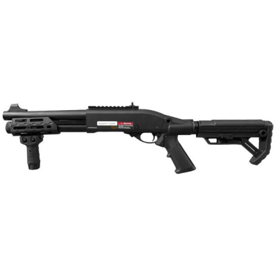 Golden Eagle M870 M-Lok Tri-Shot Gas Pump Action Shotgun (Short - Foregrip - Black - SAV020-M-LOK))