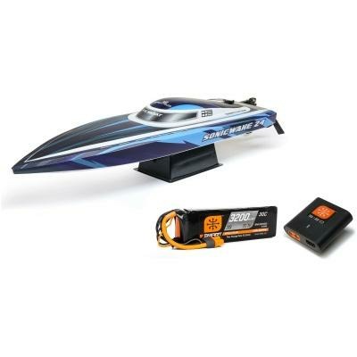 blue Sonicwake 24" Self-Righting Brushless Deep-V RTR