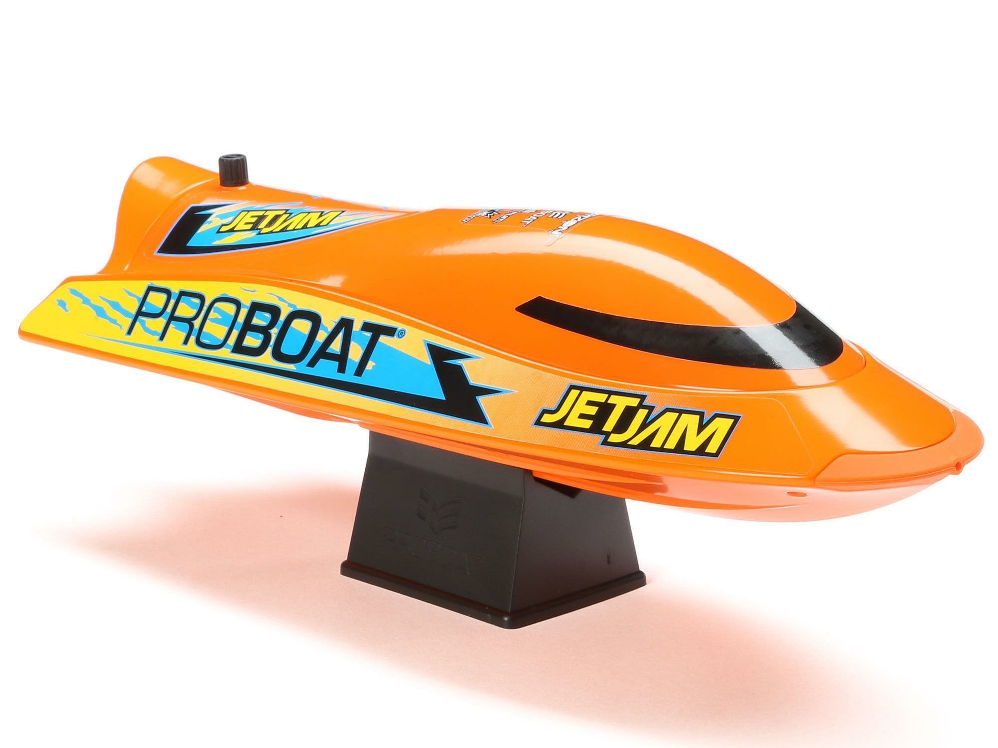 ORANGE Jet Jam V2 12" Self-Righting Pool Racer Brushed RTR - Image 2