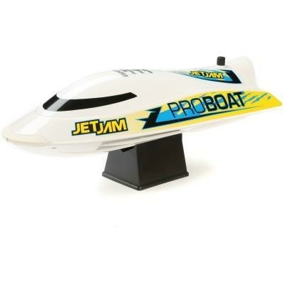 WHITE Jet Jam V2 12" Self-Righting Pool Racer Brushed RTR