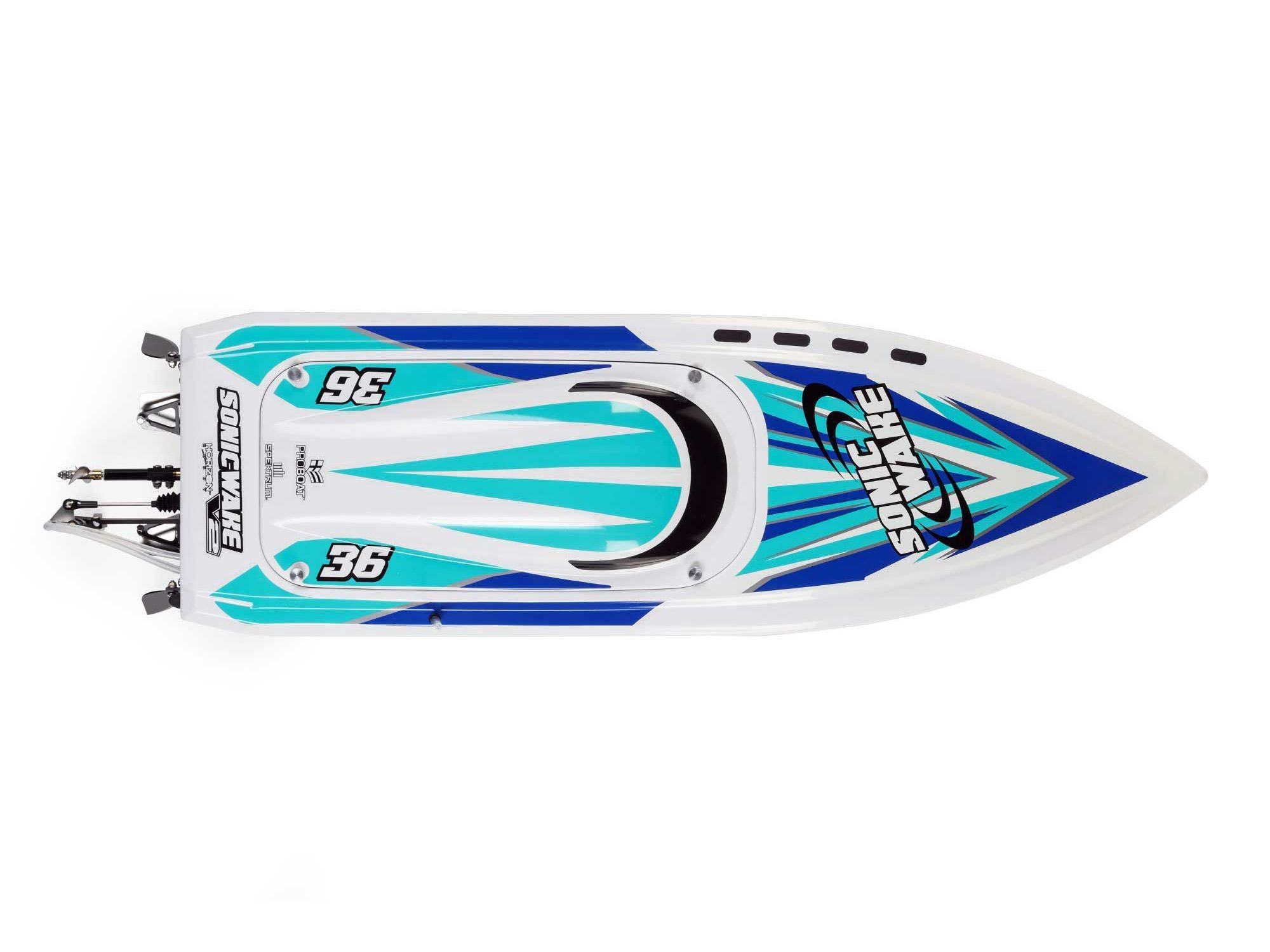 WHITE Sonicwake 36" Self-Righting Brushless Deep-V RTR - Image 17