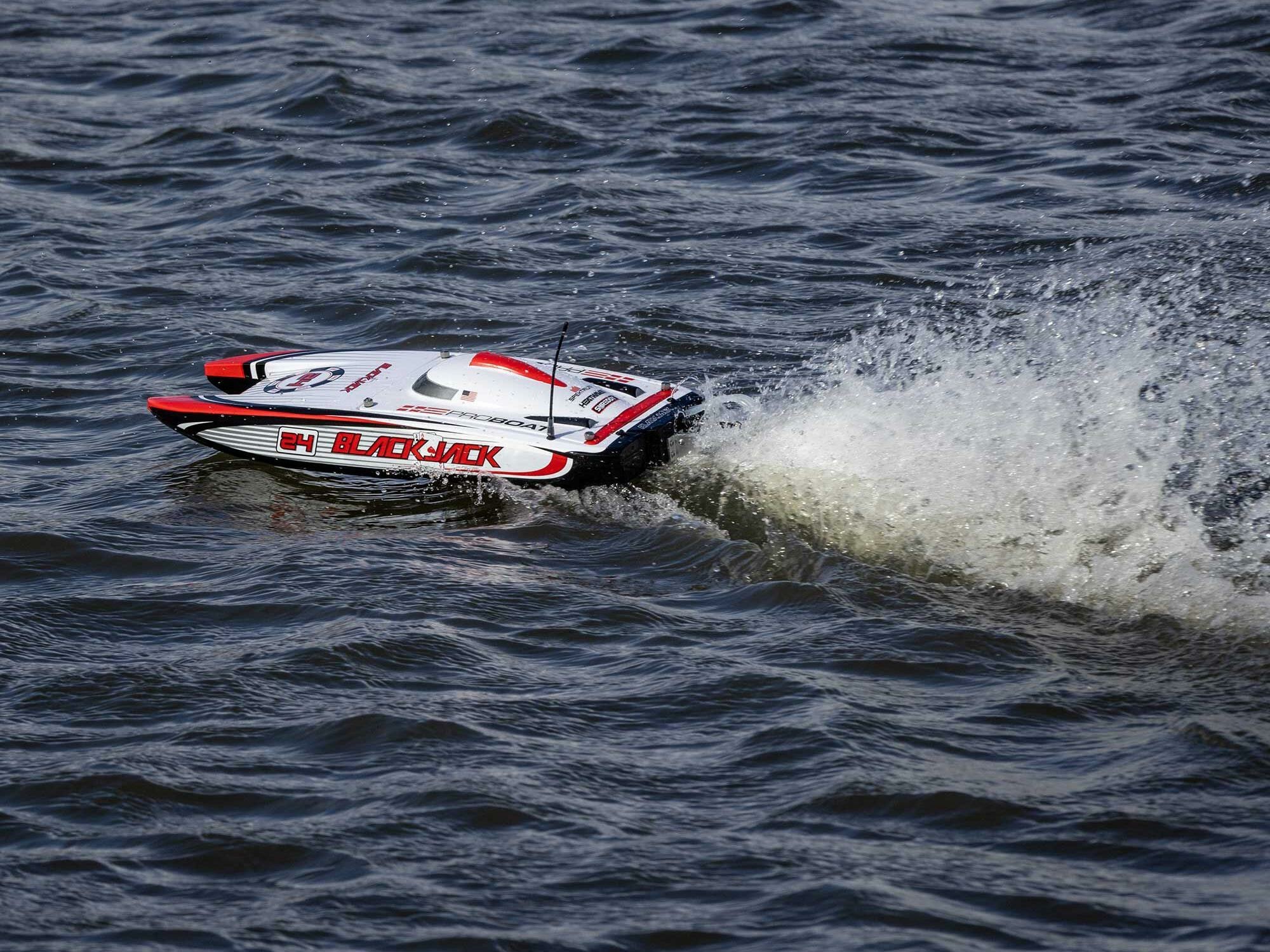 Blackjack 24" V2 Catamaran Brushless RTR, Vegas Offshore - Image 24