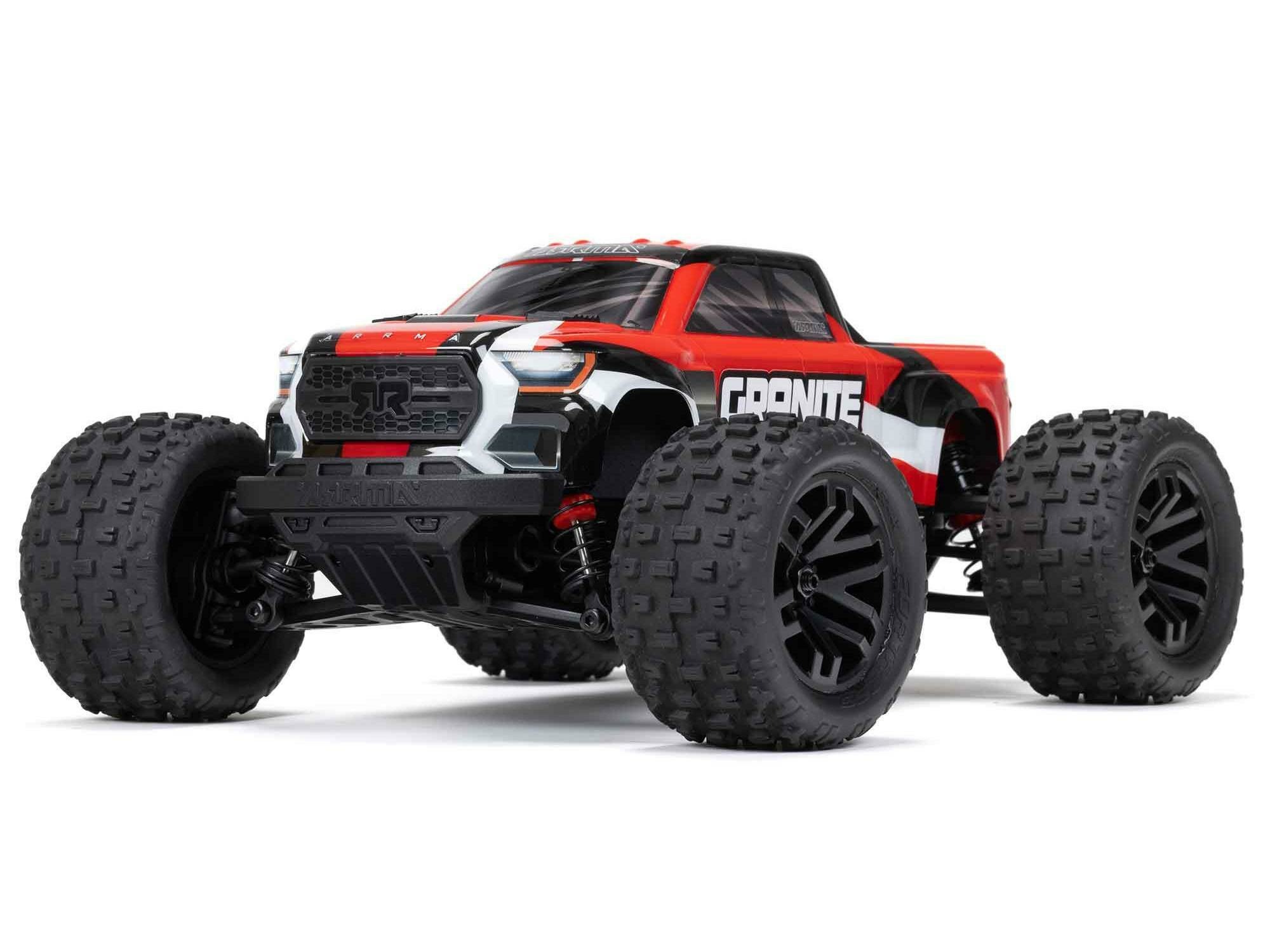 ARRMA 1/18 GRANITE GROM MEGA 4X4 MT with Battery & Charger Red