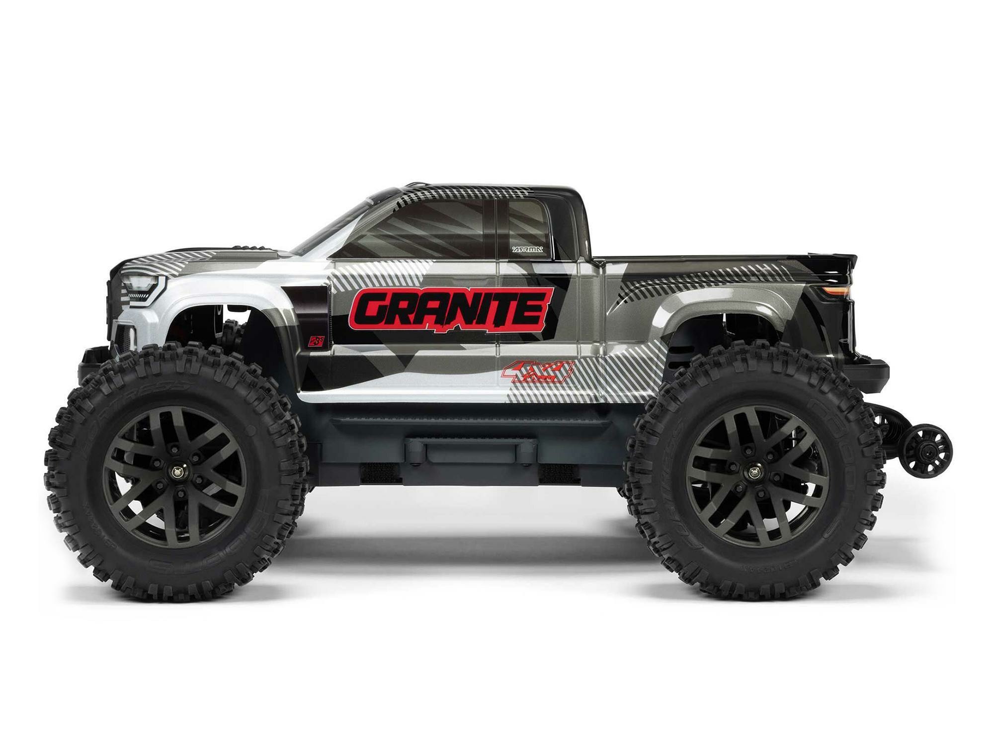 gun metal 1/10 GRANITE 223S DSC 4X4 RTR Monster Truck - Image 6