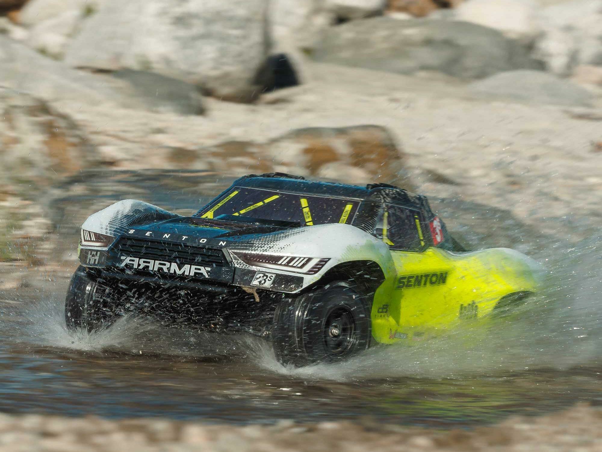 gunmetal and yellow 1/10 SENTON 223S BLX 4X4 SCT RTR with DSC - Image 25