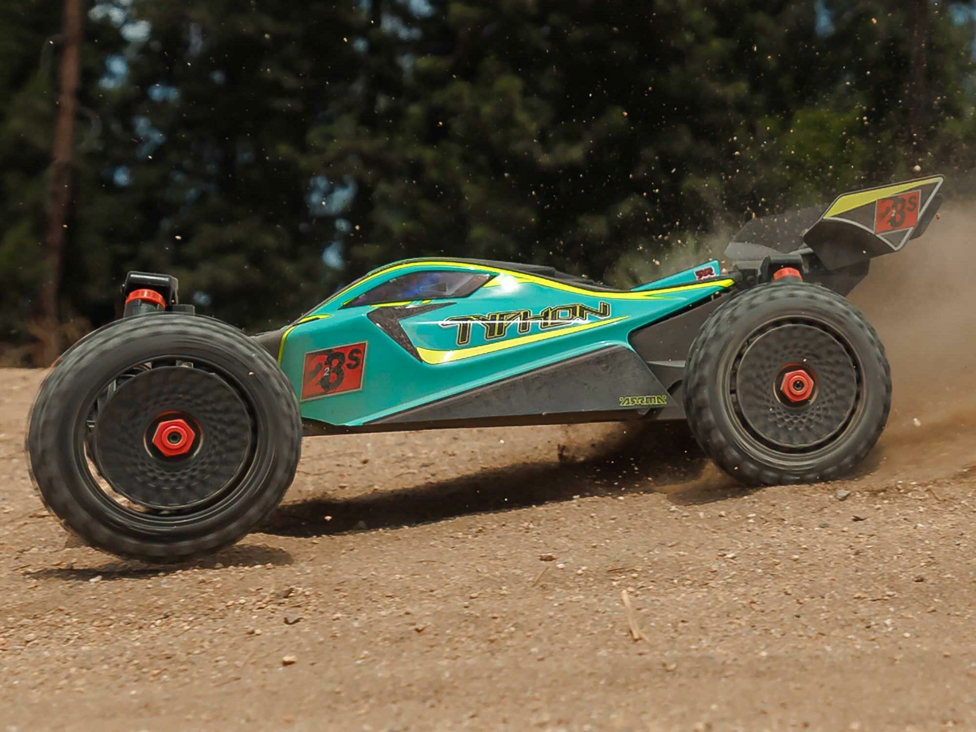 green 1/8 TYPHON 223S BLX 4X4 Buggy RTR with DSC - Image 13