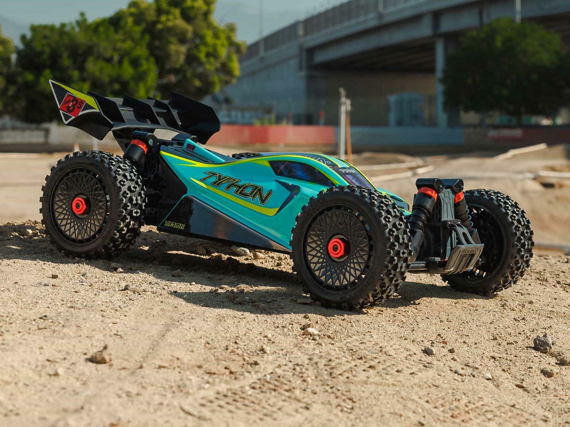 green 1/8 TYPHON 223S BLX 4X4 Buggy RTR with DSC - Image 14