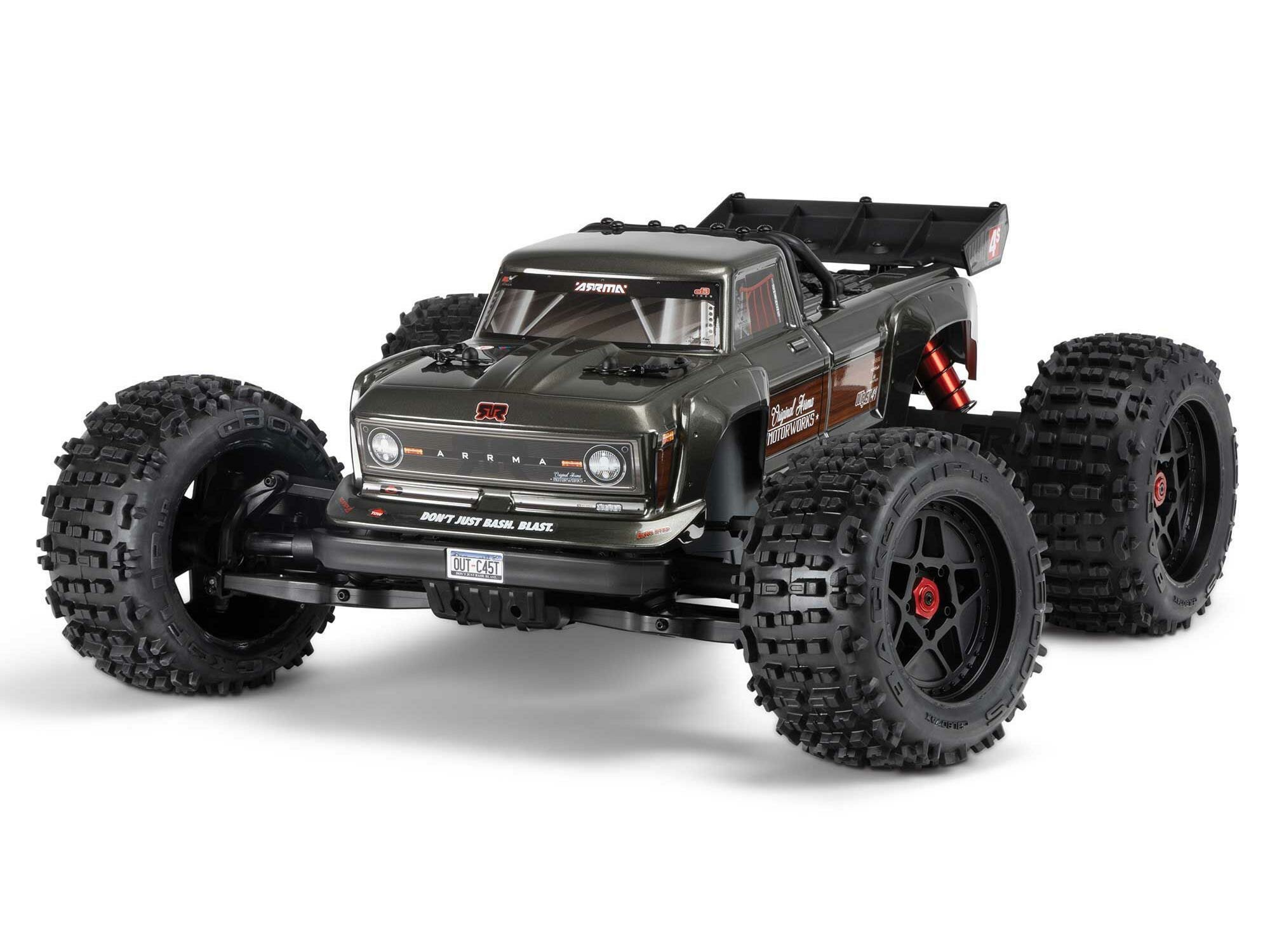 gun metal 1/10 OUTCAST 4S 4X4 BLX Stunt MT (with Centre Diff)