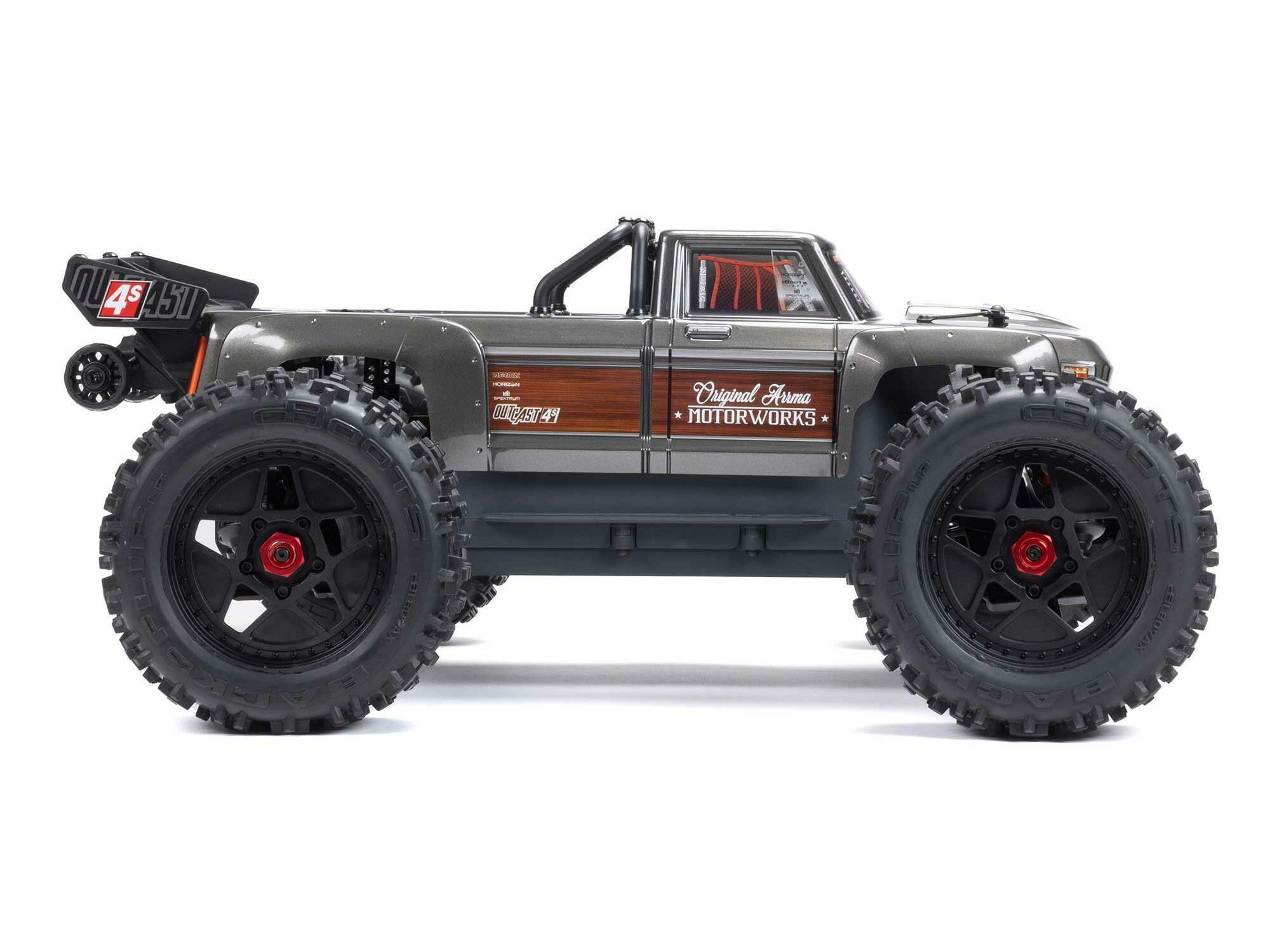 gun metal 1/10 OUTCAST 4S 4X4 BLX Stunt MT (with Centre Diff) - Image 4