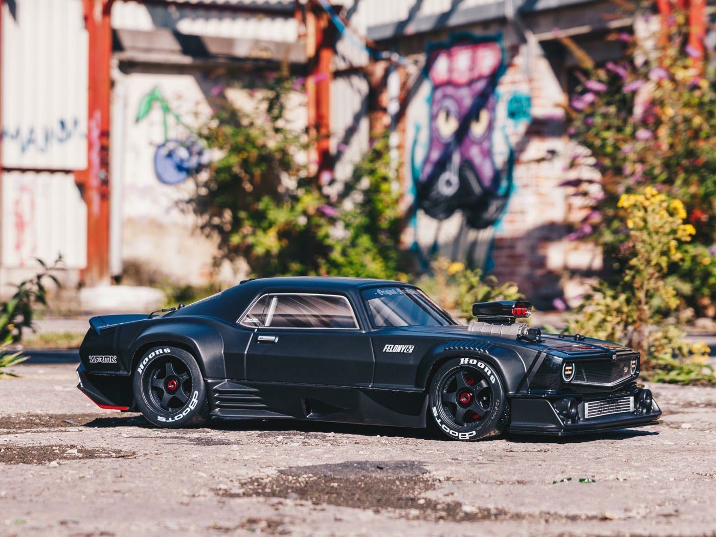 BLACK 1/7 FELONY 6S 4X4 BLX Resto-Mod Muscle Car RTR - Image 18