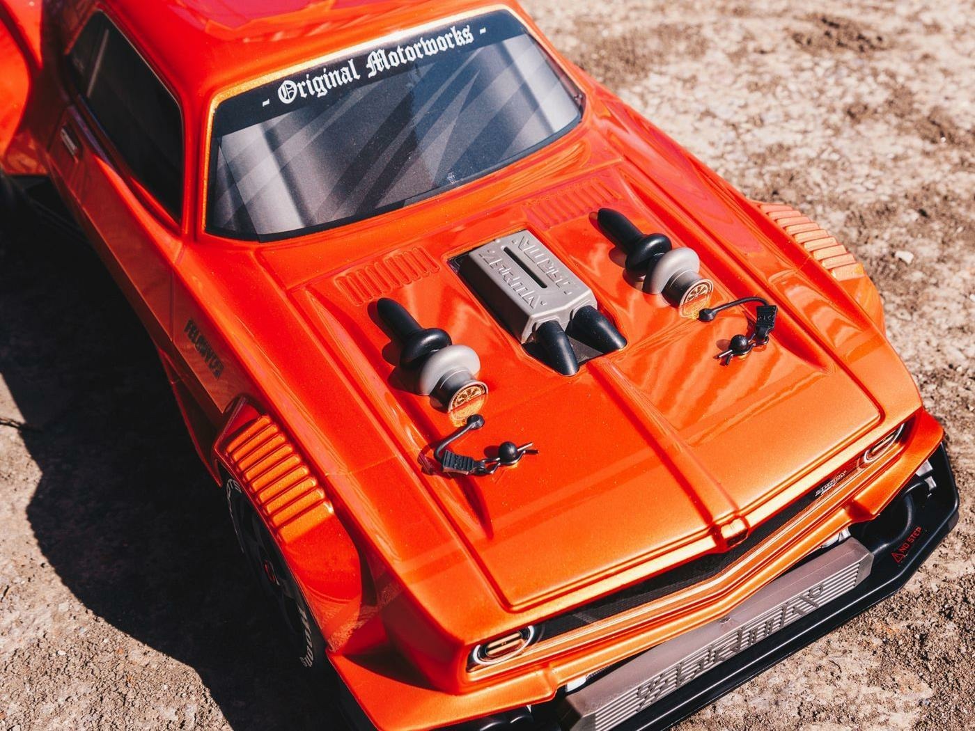 orange 1/7 FELONY 6S 4X4 BLX Resto-Mod Muscle Car RTR - Image 12