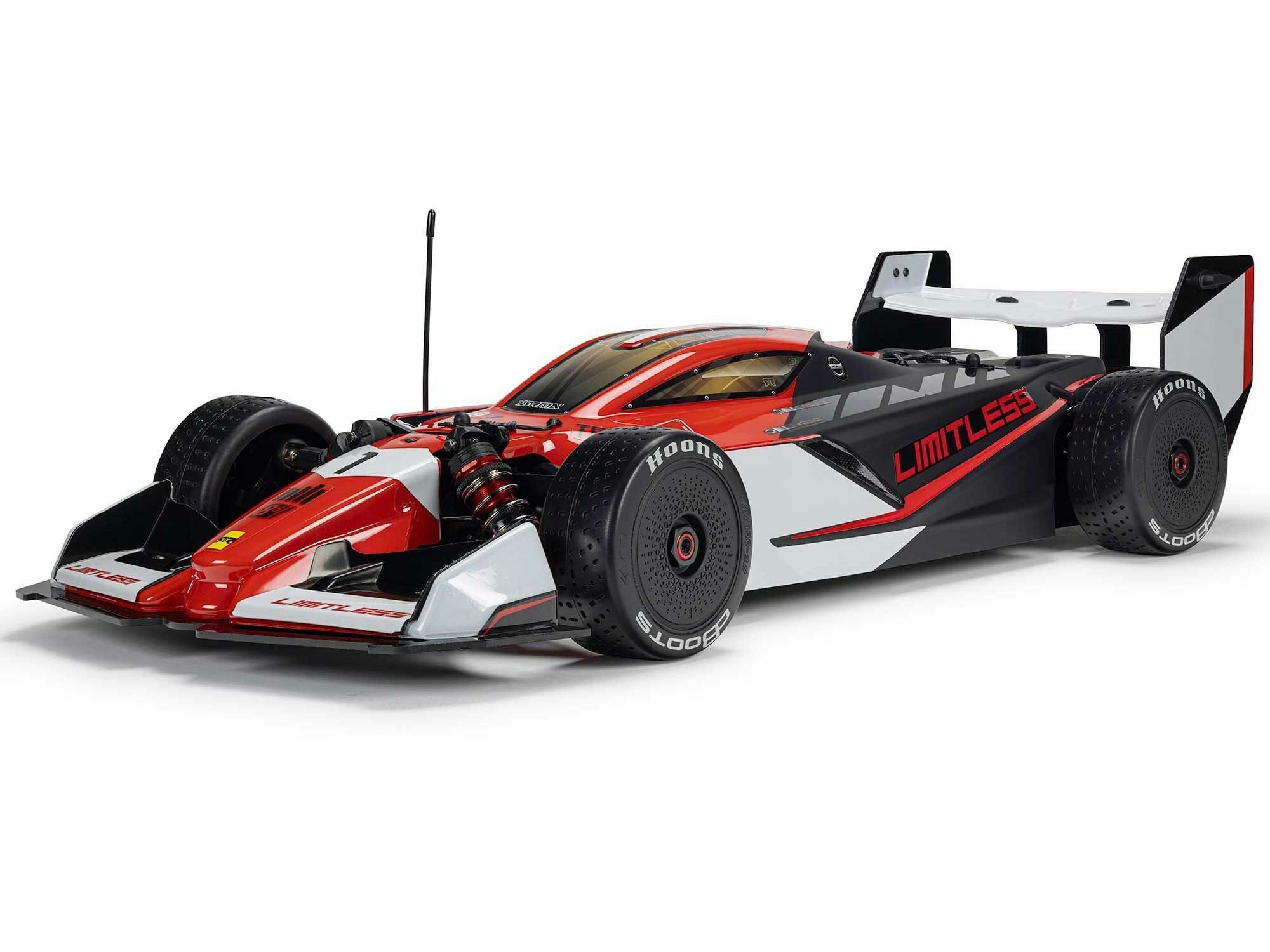 black and red 1/7 LIMITLESS 120 8S AVC 4X4 RTR Street Speed