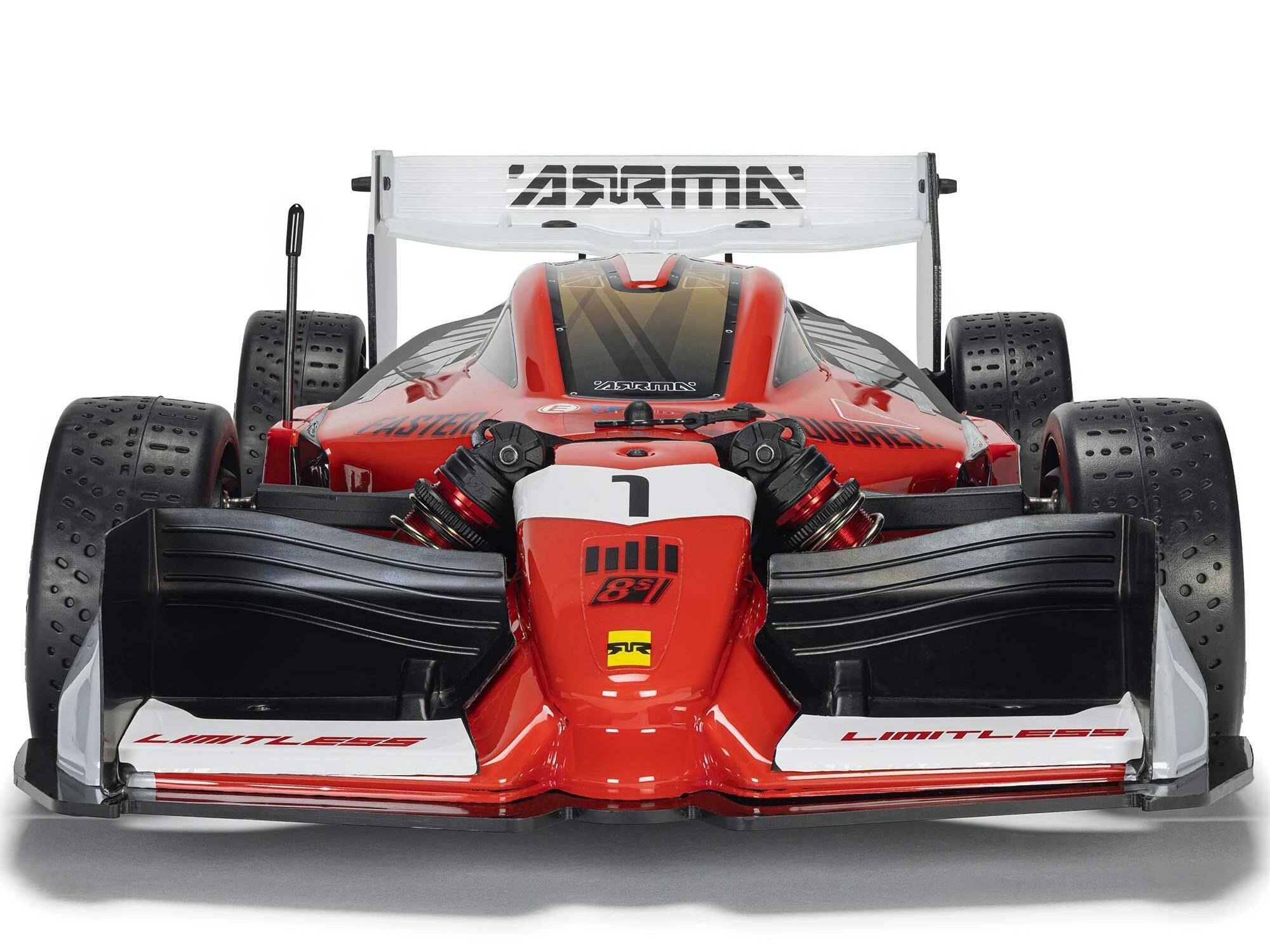 black and red 1/7 LIMITLESS 120 8S AVC 4X4 RTR Street Speed - Image 4