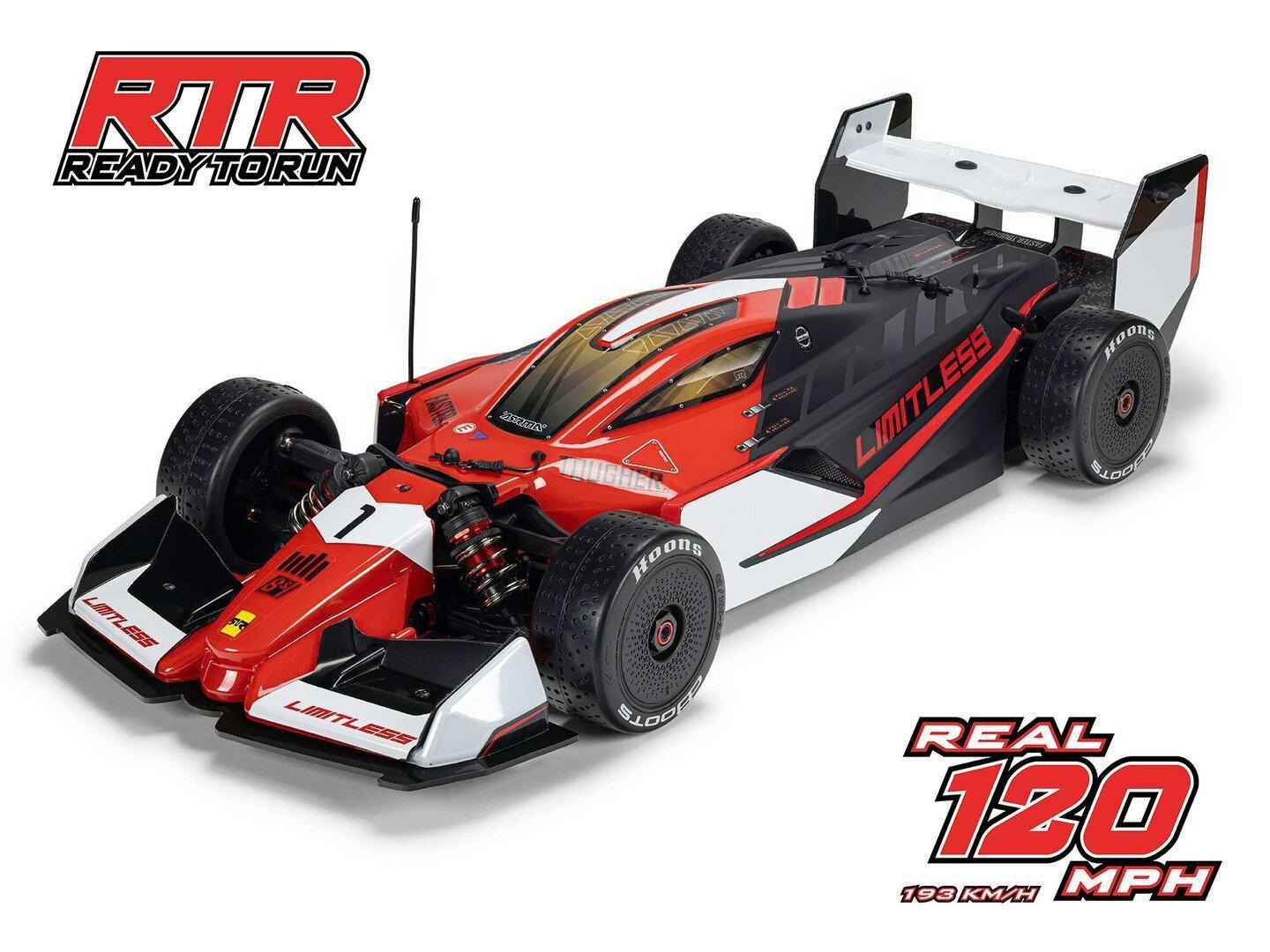 black and red 1/7 LIMITLESS 120 8S AVC 4X4 RTR Street Speed - Image 7
