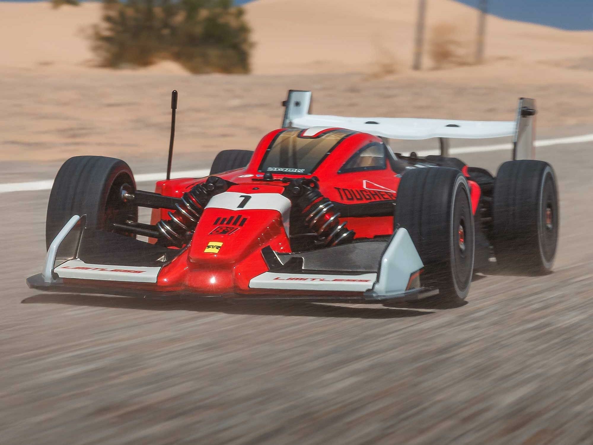 black and red 1/7 LIMITLESS 120 8S AVC 4X4 RTR Street Speed - Image 21