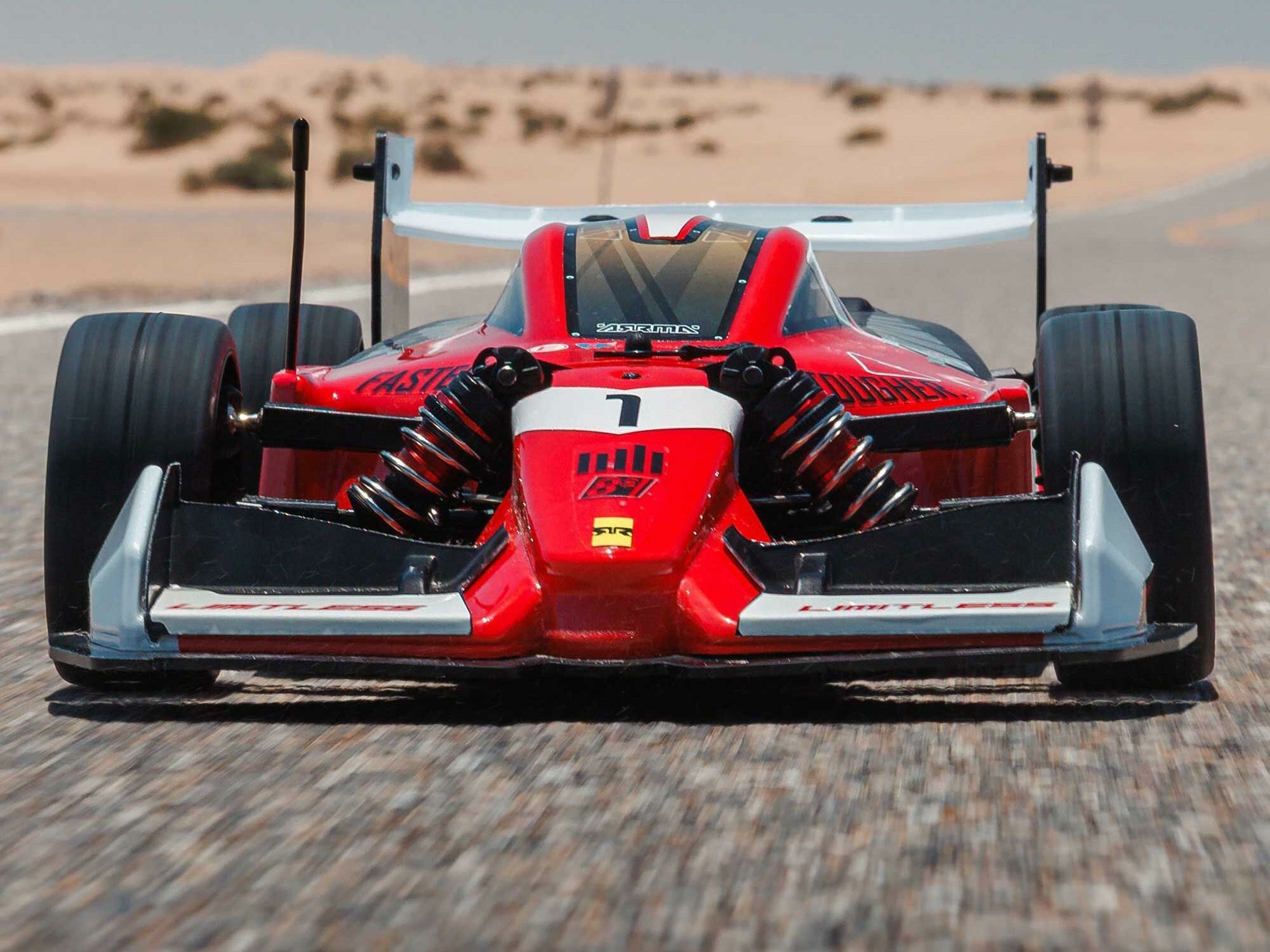 black and red 1/7 LIMITLESS 120 8S AVC 4X4 RTR Street Speed - Image 23