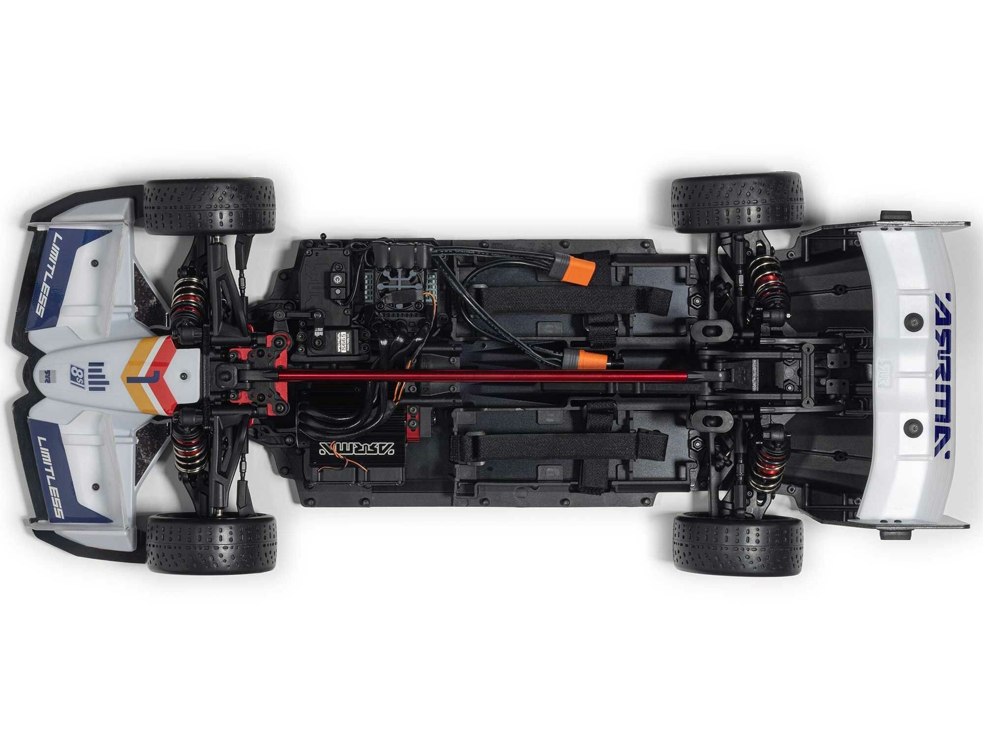 white and red 1/7 LIMITLESS 120 8S AVC 4X4 RTR Street Speed - Image 9