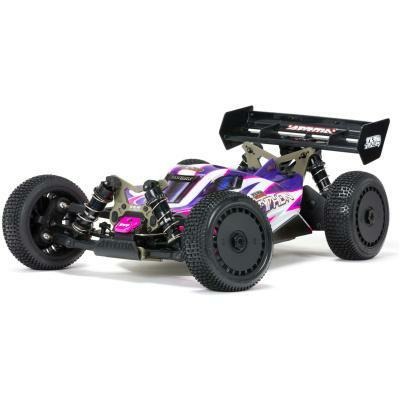 pink and purple 1/8 TLR TUNED TYPHON Race Ready Roller