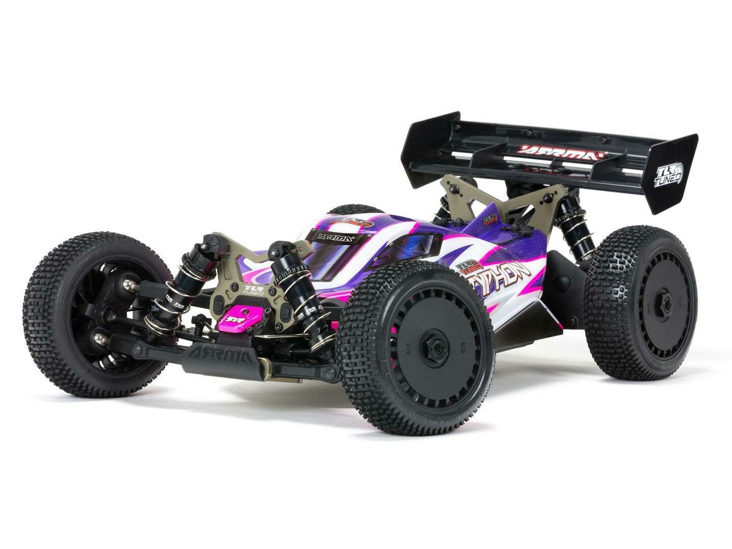 pink and purple 1/8 TLR TUNED TYPHON Race Ready Roller