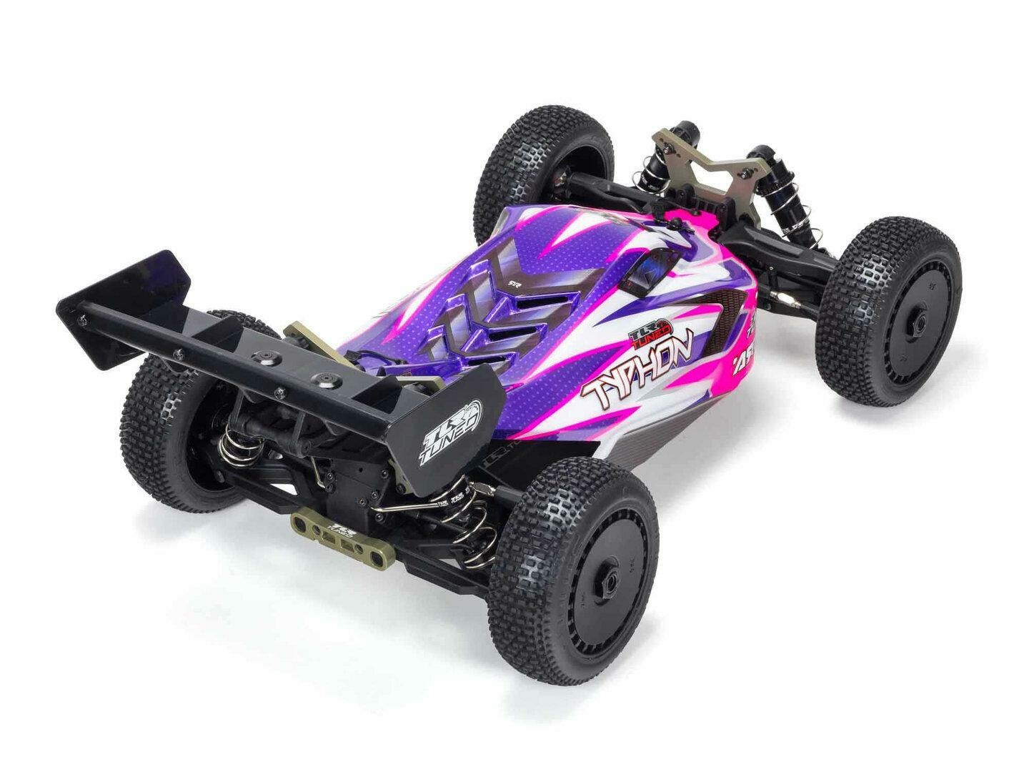 pink and purple 1/8 TLR TUNED TYPHON Race Ready Roller - Image 2