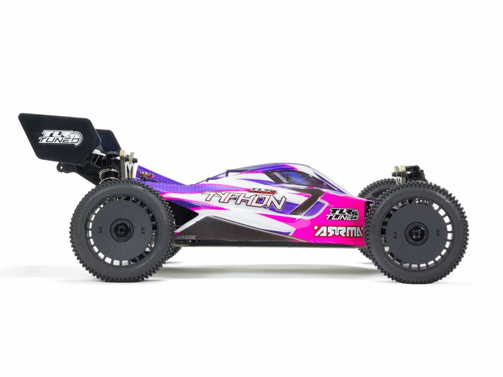 pink and purple 1/8 TLR TUNED TYPHON Race Ready Roller - Image 3