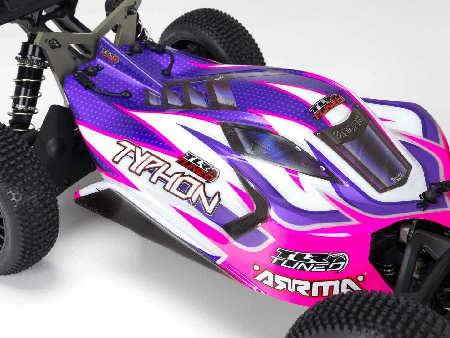 pink and purple 1/8 TLR TUNED TYPHON Race Ready Roller - Image 18