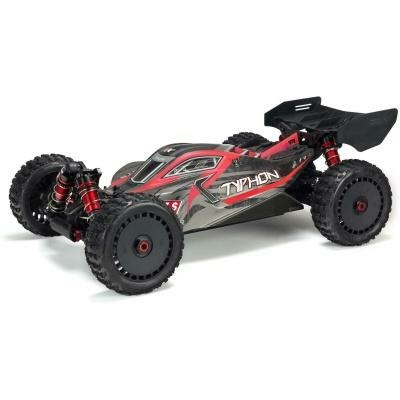 red and grey 1/8 TYPHON 6S 4X4 BLX Buggy RTR