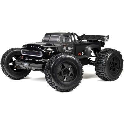 black 1/8 NOTORIOUS 6S V6 4X4 BLX Stunt Truck RTR