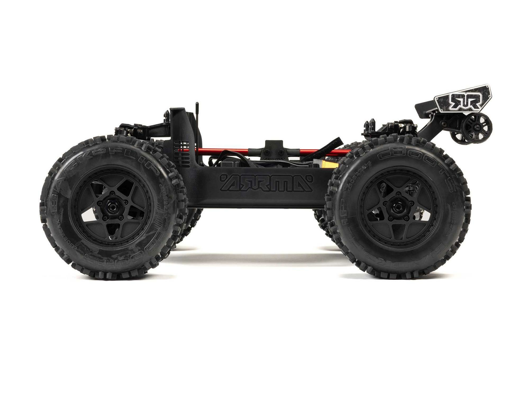black 1/8 NOTORIOUS 6S V6 4X4 BLX Stunt Truck RTR - Image 8