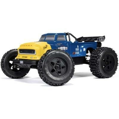 blue 1/8 NOTORIOUS 6S V6 4X4 BLX Stunt Truck RTR