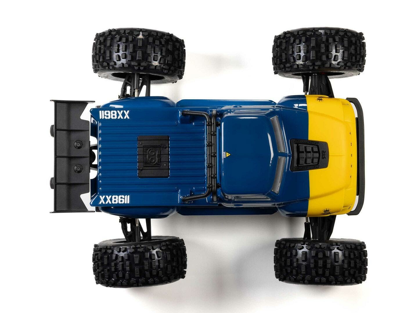 blue 1/8 NOTORIOUS 6S V6 4X4 BLX Stunt Truck RTR - Image 6