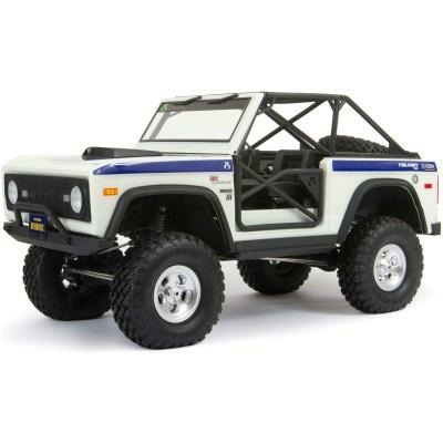 white 1/10 SCX10 III Early Ford Bronco 4WD Rock Crawler RTR