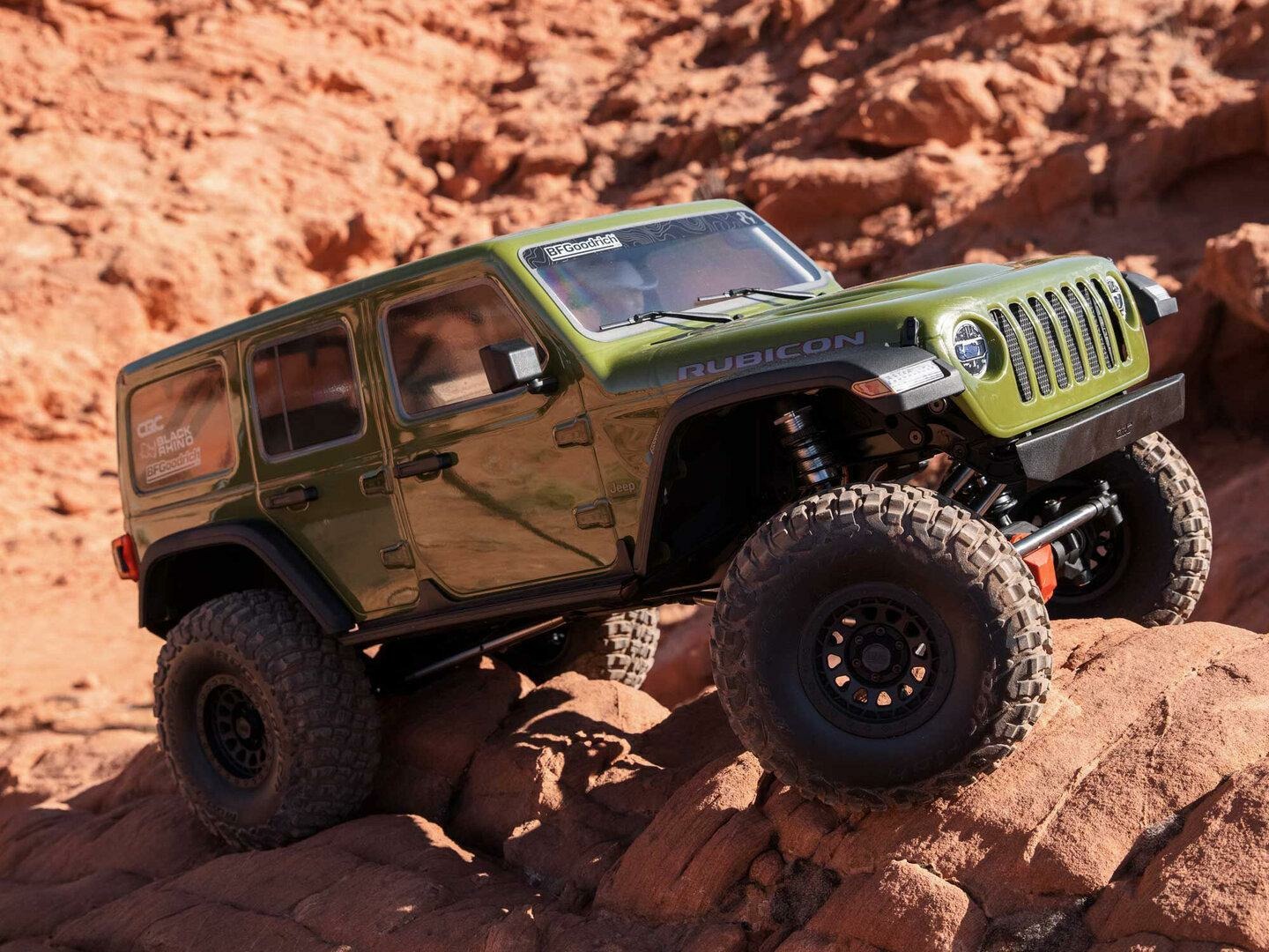GREEN 1/6 SCX6 Jeep JLU Wrangler 4WD Rock Crawler RTR - Image 22
