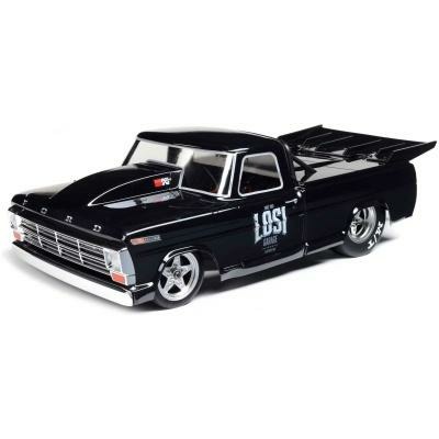 black 1/10 22S 2WD 68 F100 22S Drag Truck RTR Losi Garage