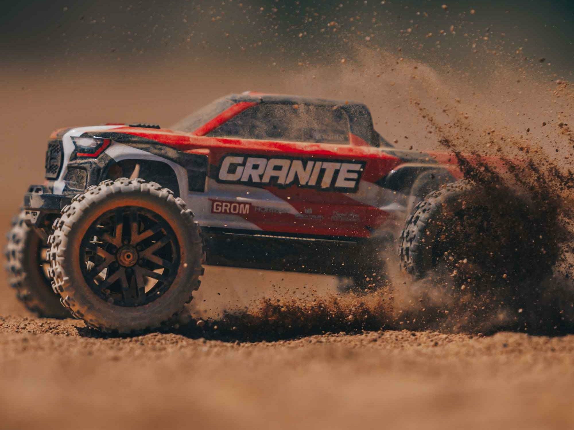 red 1/18 GRANITE GROM MEGA 4X4 MT with Battery & Charger - Image 13
