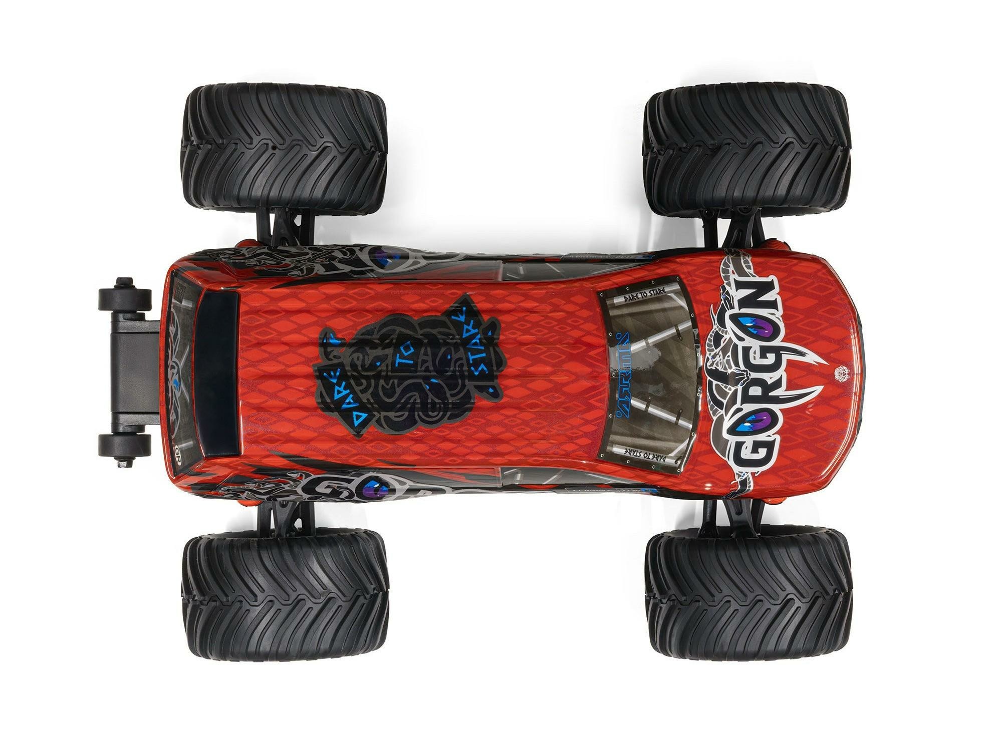 red ARRMA 1/16 GORGON GROM 4X4 brushed RTR Monster Truck - Image 6