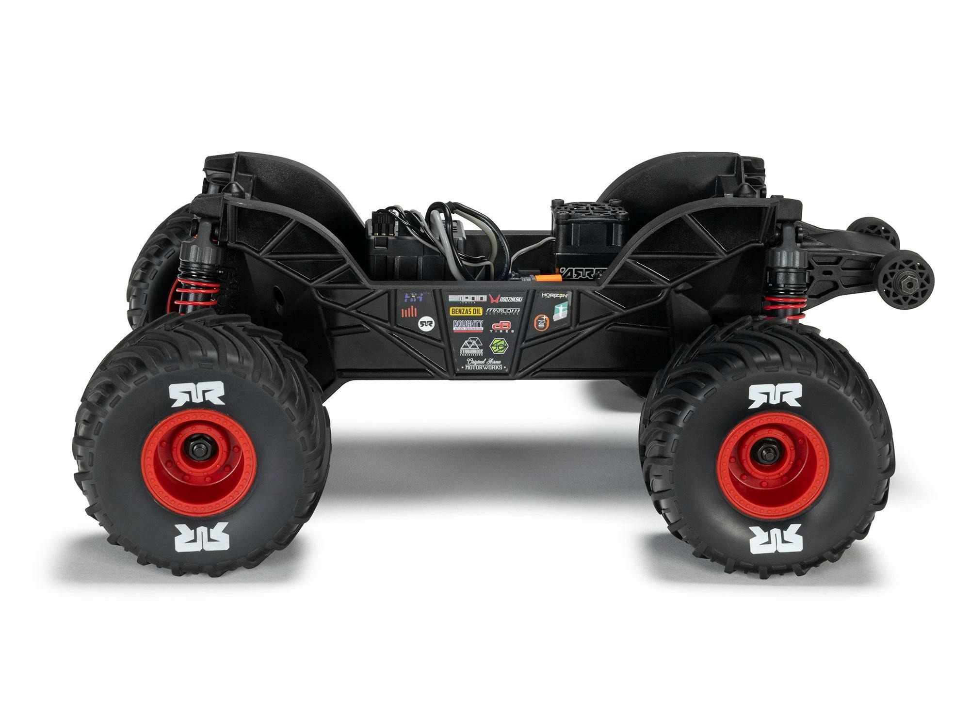 red ARRMA 1/16 GORGON GROM 4X4 brushed RTR Monster Truck - Image 10