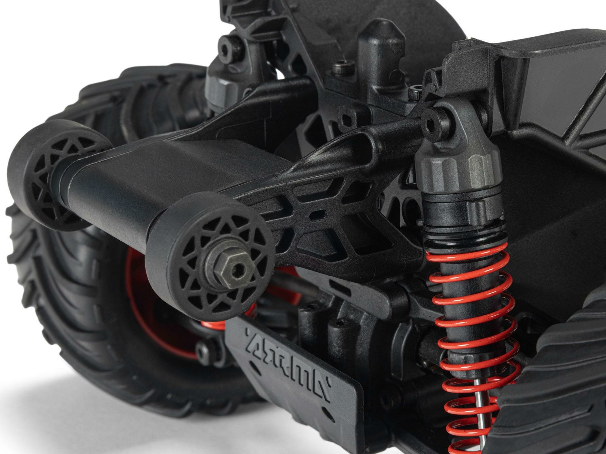 red ARRMA 1/16 GORGON GROM 4X4 brushed RTR Monster Truck - Image 14