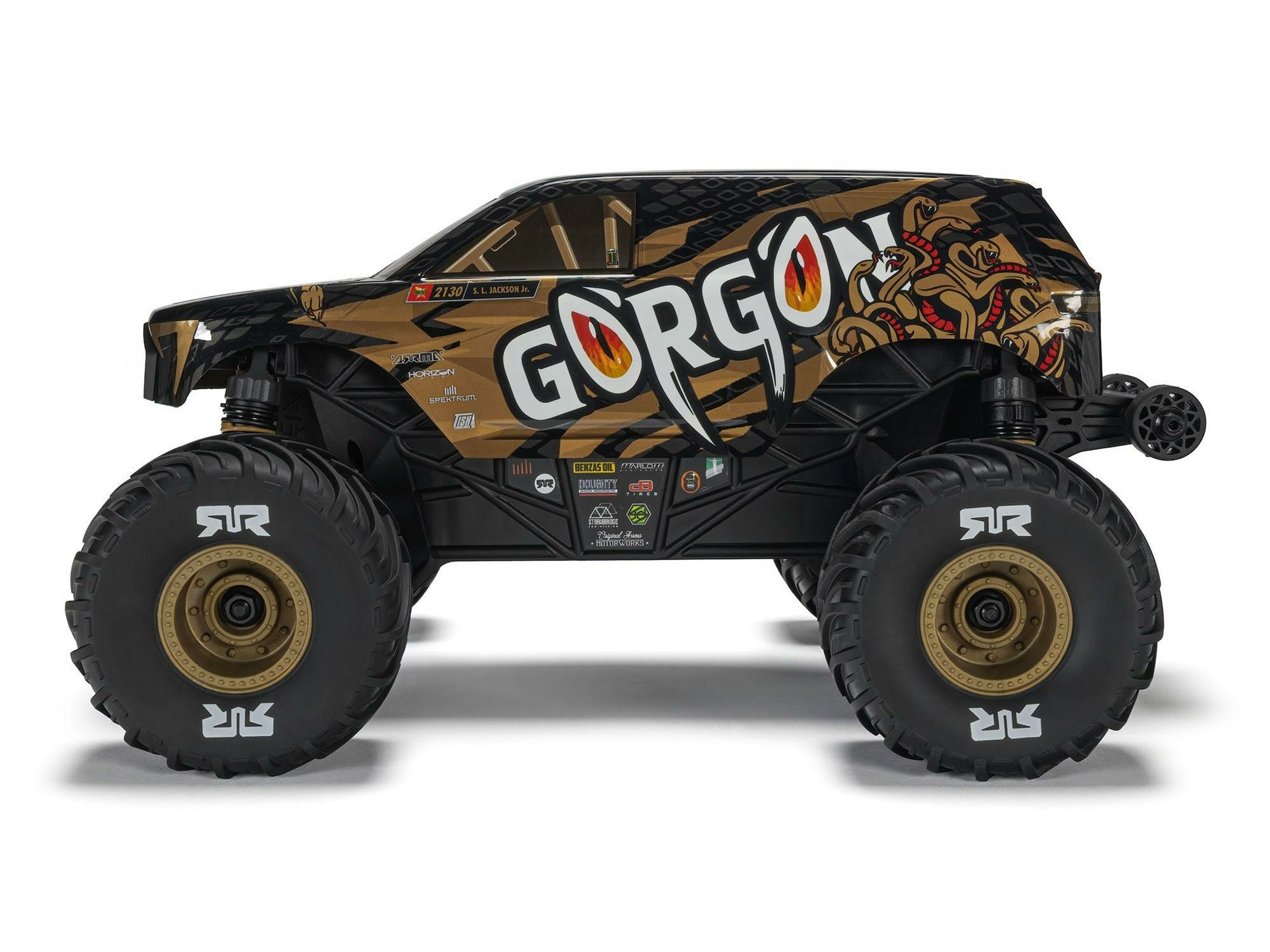 bronze ARRMA 1/16 GORGON GROM 4X4 brushed RTR Monster Truck - Image 4