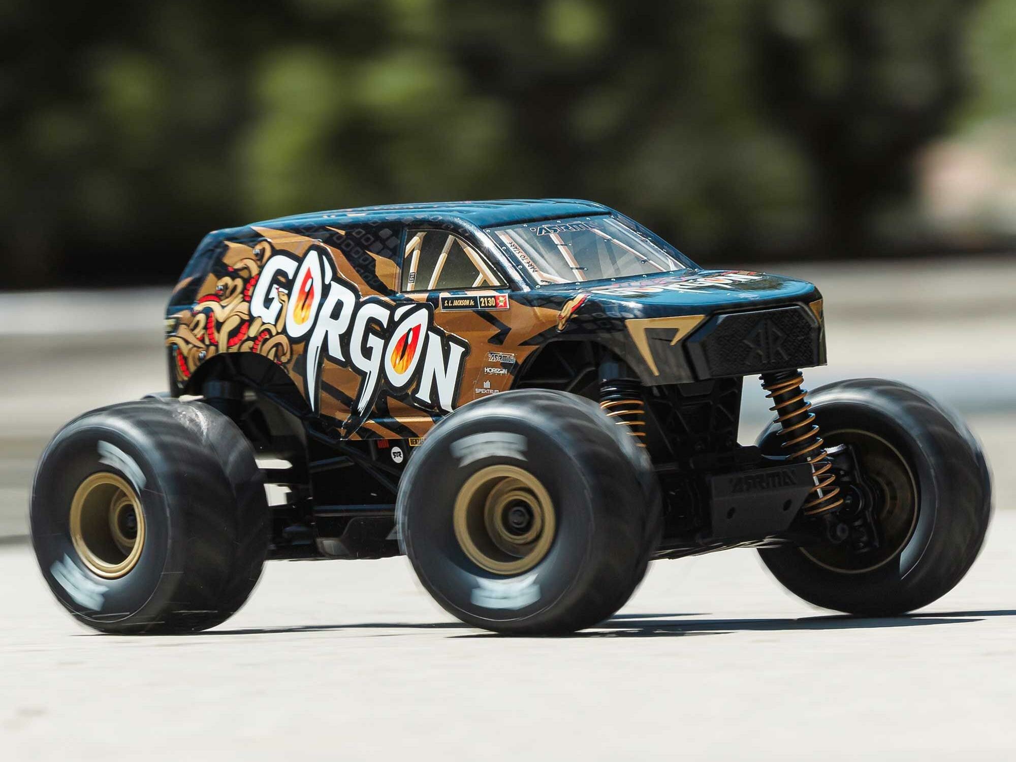 bronze ARRMA 1/16 GORGON GROM 4X4 brushed RTR Monster Truck - Image 13
