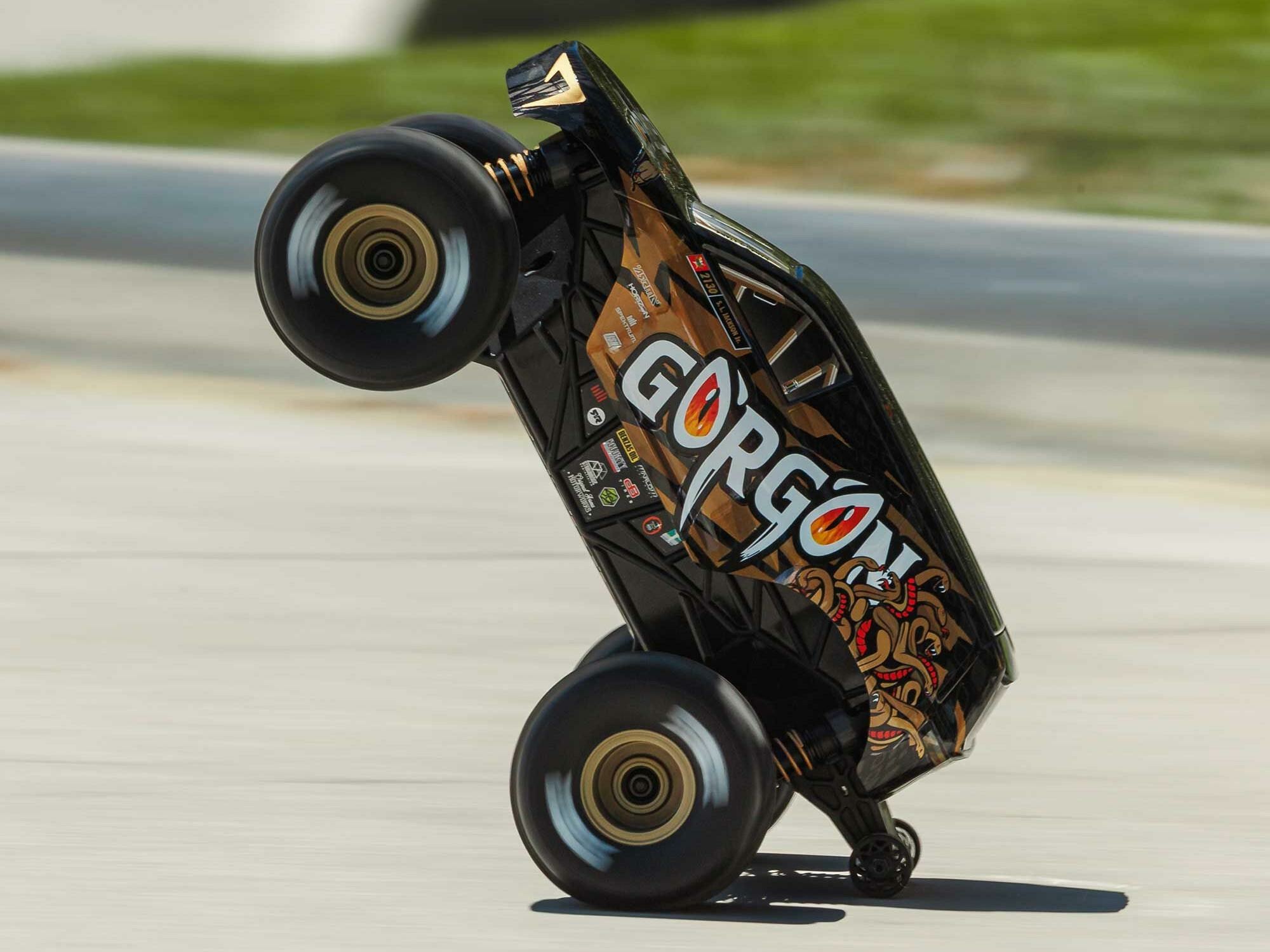 bronze ARRMA 1/16 GORGON GROM 4X4 brushed RTR Monster Truck - Image 15