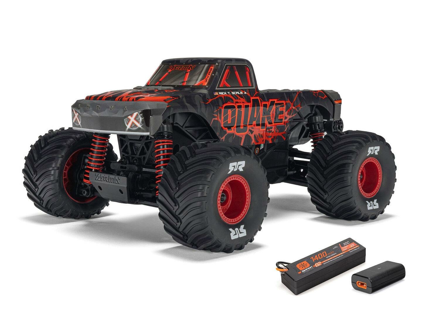 red 1/16 QUAKE GROM 4X4 RTR Monster Truck